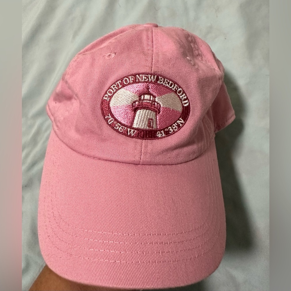 Ahead Extreme Fit Adjustable “Port of New Bedford” Pink Baseball Hat